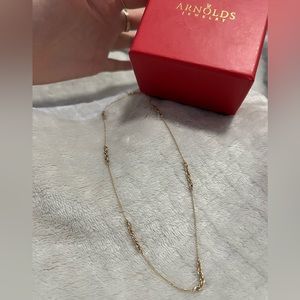 10k gold necklace vintage 15 inches
